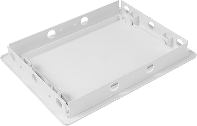 6 x 8 Inch White Rectangular ABS Plastic Plumbing Access Panel - Indoor Wall Access Door for HVAC, Wall, Ceiling, and Drywall with Panel - Opening Box Door Cover - Easy to Install
