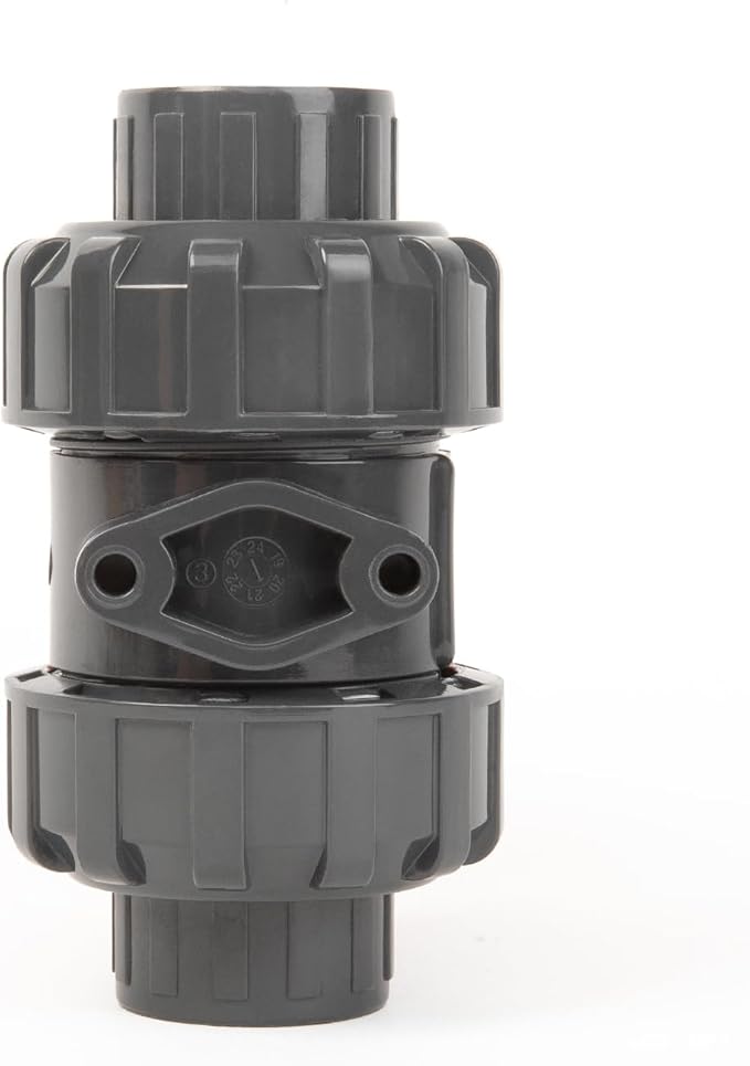 ChillWaves PVC Union Full Port Ball Valve，1"(DN25) True Union Ball Valve，ASTM EPDM O-ring，PTFE Seats，Suitable for Water Supply System，1" Slip Socket(2-PACK)