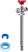 SUNGATOR 10 Inch Frost Free Sillcock, Anti-Siphon Outdoor Hose Valve, 1/2" MIP x 3/4" GHT Hose Bibb, No Lead Brass Garden Faucet/Spigot, MIP End for Both Pushfit and Threaded Connection