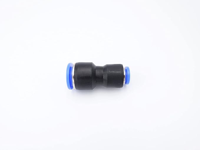 Push to Connect Fitting 1/2" Tube OD x 5/16" Tube OD Reducer, Pneumatic Air Water Straight Union Two Way Connector/Coupler (Pack of 5)
