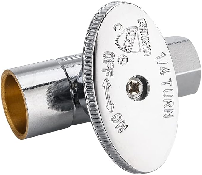 (Pack of 10) EFIELD Sweat 1/2" x 3/8" Compression Chrome 1/4-Turn Straight Stop Water Shut-off Ball Valve,(VALVE093)