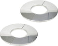 Wall Split Flange, Stainless Steel Round Escutcheon Plate for 2.4"/61mm Diameter Pipe, Pack of 2