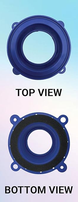 One N Done Toilet Flange Repair Kit – Complete Toilet Wax Ring Replacement Kit – Durable Waxless Toilet Ring – Includes Toilet Flange Bolts, Toilet Bowl Caps, and Toilet Flange Extension Kit (3 Pack)