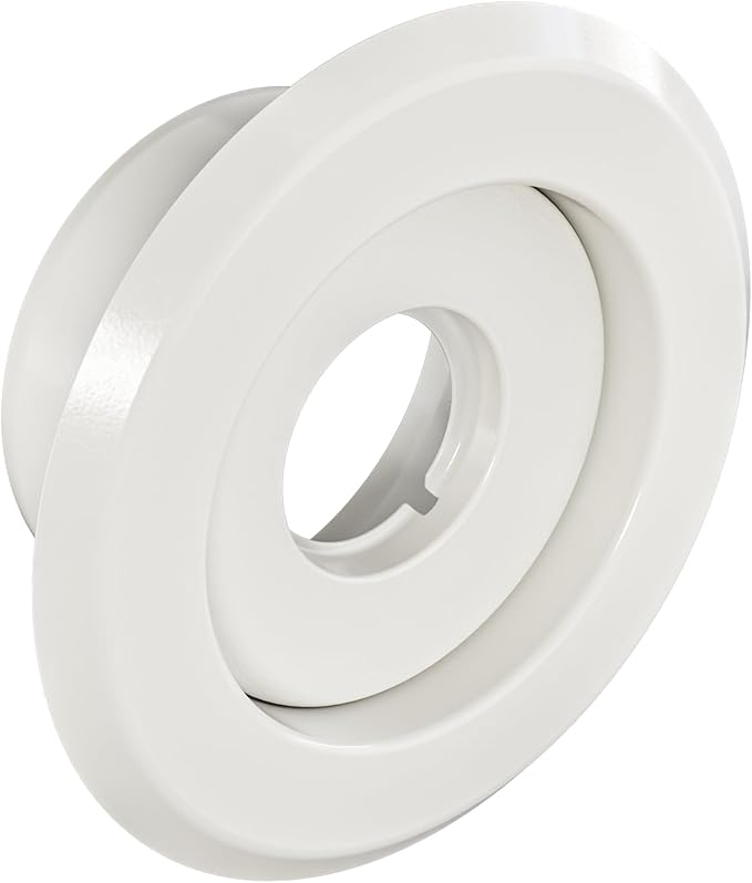 Recessed Fire Sprinkler Escutcheon 1/2 in. IPS - 2 Piece in White - Depth Adjustment Range up to 3/4 in. for Fire Sprinkler Trim