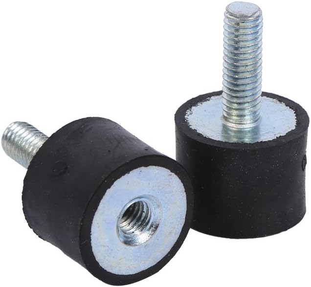 M8 M6 Vibration Isolator, Keenso Vibration Mount 2 Threaded Studs AntiVibration Isolation Rubber Mounts Boat Bobbins, pack of 4(VD3020 M823) Other Tuning