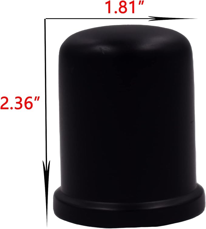 1-5/8" cap diameter 2-1/4 Dishwasher Solid Brass Air Gap Cap Only, Replacement for air gap dishwasher Air Gap Cover Fits Most Air Gap Bodies (Matte Black)