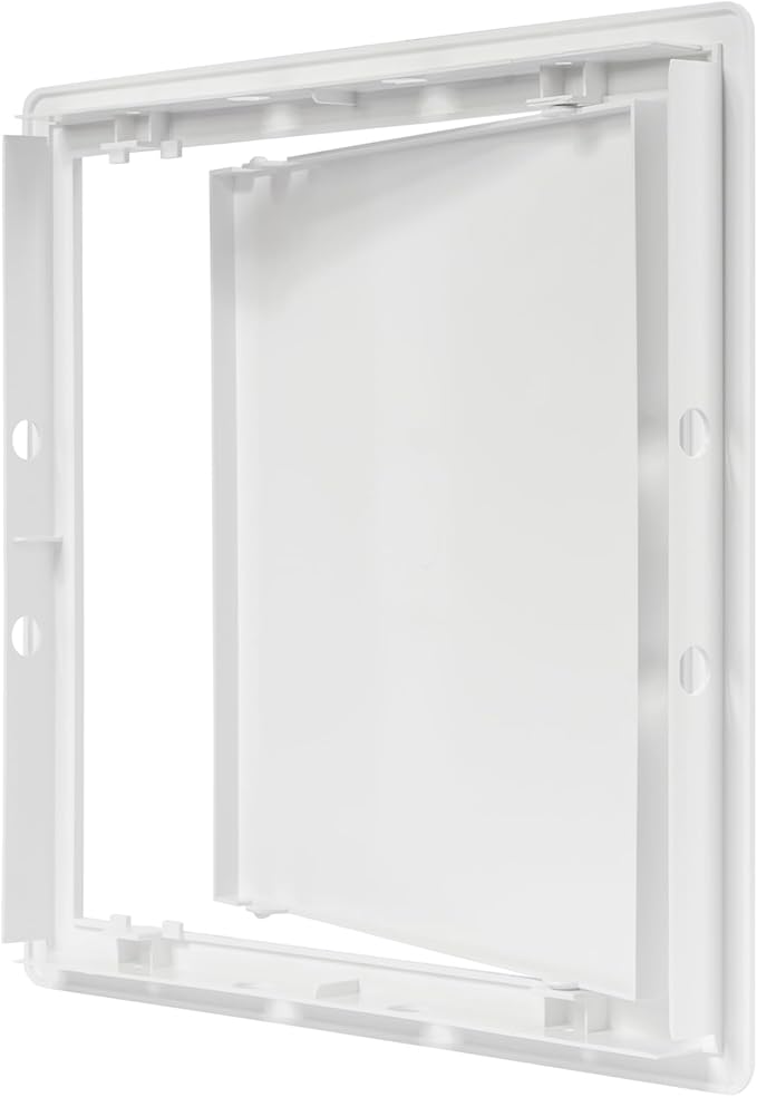10 x 10 White Plastic Access Panel. Service Shaft Door Panel. Plumbing, Electricity, Heating, Alarm Wall Access