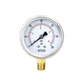 0-60 Psi Low Pressure Gauge, 2.5" Dial Size, 1/4" NPT Lower Mount, 304 Stainless Steel Case, Water Pressure Gauge Test for Water Pump, Pneumatic Air, RV Hose(with Tape)
