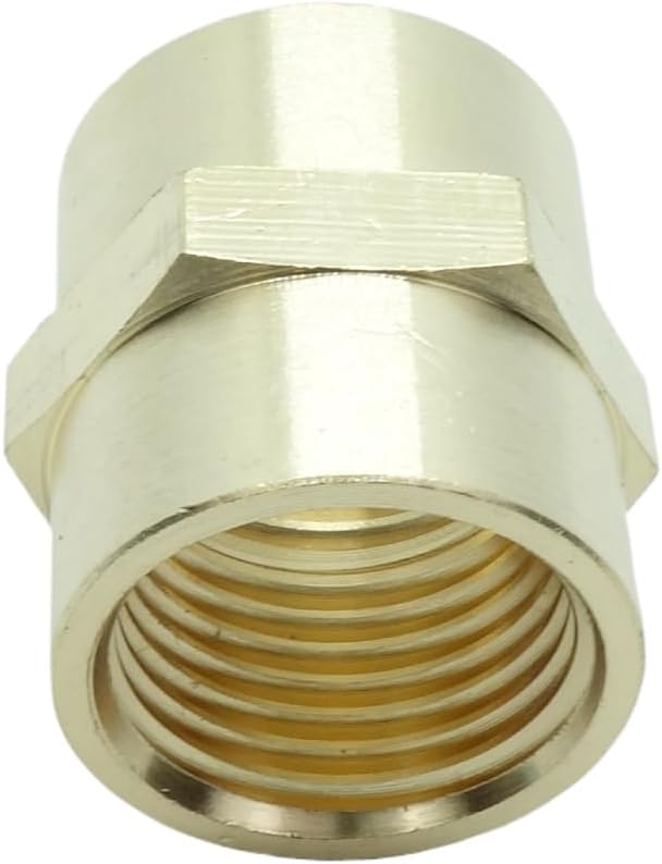 5 Pcs Brass Female Coupling 1/2" x 1/2" NPT fnpt to fnpt Coupler