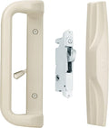 House Guard Beige Color Patio Door Handle Set with Mortise Lock,Suitable for replacement Sliding Patio Doors Lock 3-15/16”Screw Hole Spacing.Choices That Add a Unique To Your Patio Glass Sliding Door.