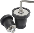 Expandable Mechanical Seal, Cleanout Pipe Plug-Rubber Expansion Scupper Plugs & Removable Stainless Steel Allen Wrench Handle,1-7/8 to 2-1/4 in Sewer Cap Cover, Winterizing Pool Boat Plugs