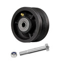 4" X 2" Sliding Gate Rollers, Cast Iron V Groove Wheel with Roller Bearing, Heavy Duty Metal Wheel-700 lbs Capacity, Industrial Sliding Gate Wheels for Metal Gate