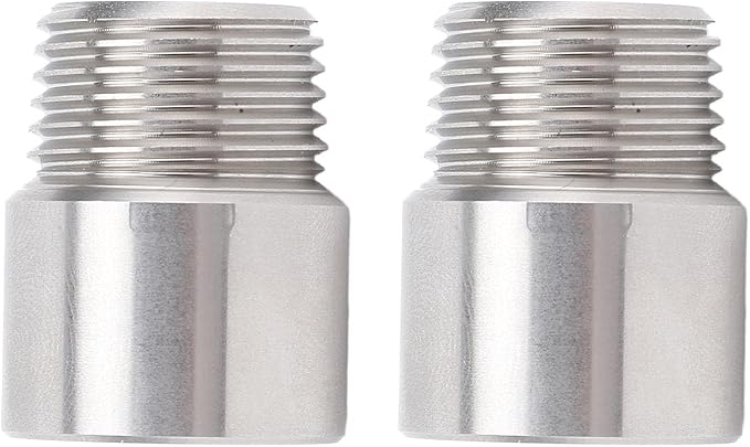 1/2 Inch NPT Male to 1/2 Inch NPT Female Pipe Fitting Adapter, Stainless Steel Pipe Coupler, 304 Stainless Steel Pipe Extension Fitting with Universal Compatibility for Plumbing