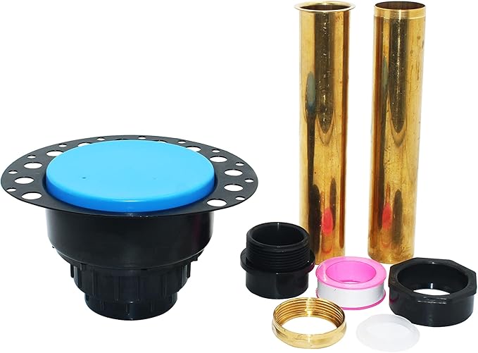 Freestanding Bathtub Rough-in Kit With Brass Tail Pipe and PVC Adapter Compatible with All Freestanding Bathtubs and Standard Bathtubs