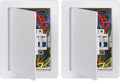 Donext Access Plumbing Panel for Drywall Ceiling, 6x9 in 2 PC Plastic Access Door, Wall Hole Cover Plate for Plumbing & Electrical & Wiring, White