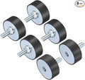 uxcell 8pcs M10x28mm Rubber Isolator Mounts with Studs 50x20mm Male Female Vibration Shock Absorber Zinc Plated Cylindrical Thread Mounts Anti Vibration Isolators with 8pcs M10 Lock Nuts
