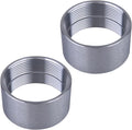 304 Stainless Steel 2 Inch NPT Female Thread Weld On Pipe Fitting Bung 2" NPT Female Pipe Coupling 2Pcs
