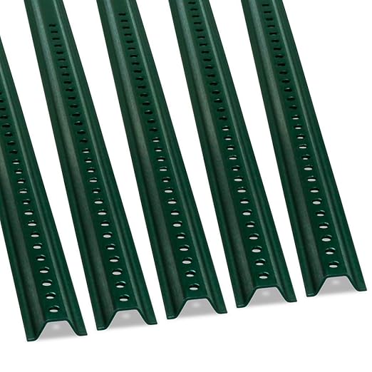 SmartSign U-Channel Sign Post, Medium Weight | 6' Tall Baked Enamel Steel Post - Pack of 5