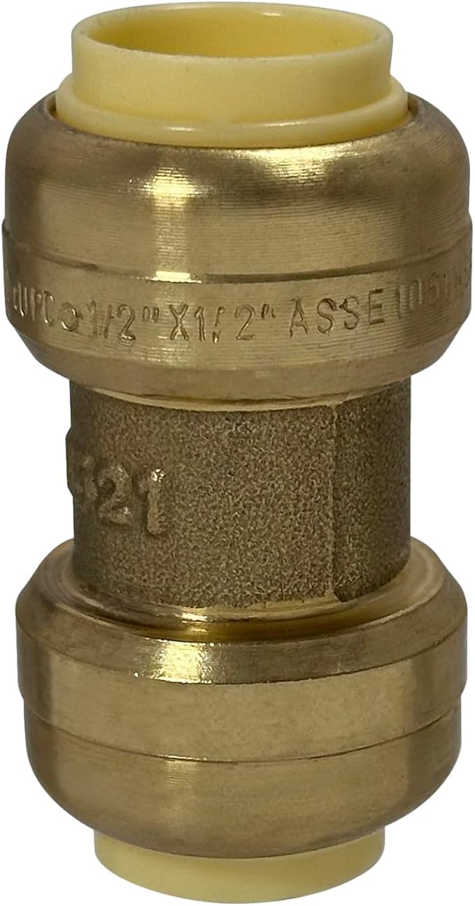 XFITTING Push Fit 1/2 Inch x 1/2 Inch, 1/2 in Push Fit Coupling, 27-3-2=2XX, 2 Pieces