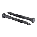 1/2" x 5”, 25-Piece Black Lag Bolts, Rustproof 4-Layer Ceramic BLAKOTE, 2X Protection of Galvanized Lag Screws, for Decks Pergolas by Makers Bolt