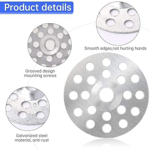 100Pcs Silver 1 inch Plaster Washers Zinc Metal Washer, Plaster Repair Washers Profile Washer for Wall, Ceiling, and Drywall Repair，Washers，Drywall Repair Clips