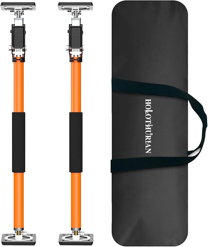 HOLOTHURIAN Cabinet Jack Support Pole, 27.5-49.2 inches Third Hand Tools Adjustable Support Pole, 3rd Hand Support System for Upper Cabinet Installation, 400 LB Capacity, 2-Pack