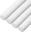 MECCANIXITY 4pcs Pipe Insulation Foam Tube Pipe Lagging 15mm(9/16 Inch) ID 25mm OD 3ft Freeze Protection for Copper Pipe, White