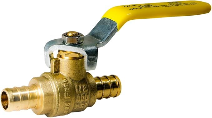10 Pieces XFITTING 1/2" Pex Ball Valve, Pex B Crimp