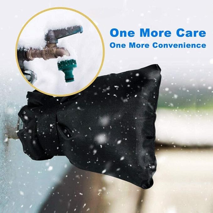 Outdoor Faucet Covers for Winter,10 Pack Pro 6.7" W x 8.3" H Outdoor Hose Bib Cover for Winter Freeze Protection Outside Spigot Covers Winter Insulated Reusable Waterproof backflow Cover,Black