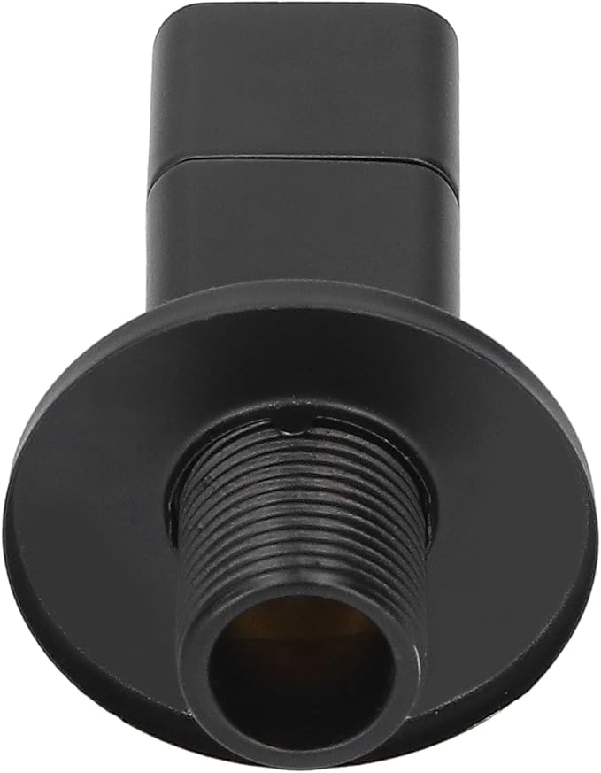 Estink Black Angle Stop Valve G1/2 Mixer Water Stop Valve with All Copper Ceramic Core High Low Temperature Proof for Bathroom Toilet Washbasin