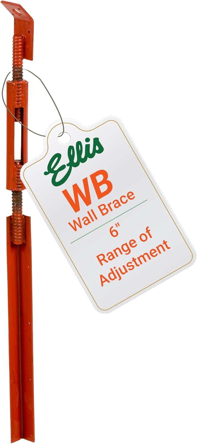 Ellis Manufacturing Company Concrete Wall & Column Brace with Bent Plate - Concrete Form Support - Adjustable Turnbuckle Tensioner for Wall Bracing, Beam Alignment, & Concrete Forms