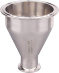 DERNORD Sanitary Fitting Reducer Fitting SUS304 Tri Clamp Ferrule Style 4" Tube OD to 1-1/2" Tube OD