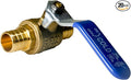 XFITTING 20 Pieces 3/4" Pex Ball Valve with Handle Blue, 24-2-4=20X