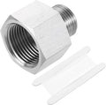 uxcell Pipe Fitting Reducing Adapter, M20 Male x 3/4" NPT Female 304 Stainless Steel Reducer Connector for Water Oil Air Pressure Gauge, Silver
