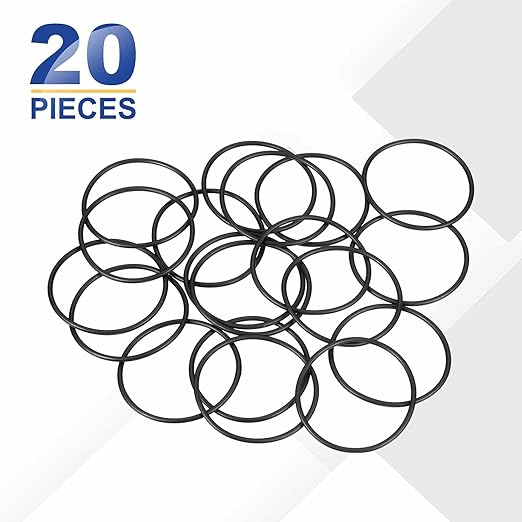 HARFINGTON 20pcs Nitrile Rubber O-Rings 43mm OD 39mm ID 2mm Width Metric Buna-N NBR Sealing Gasket Plumbing Sealing Repair O Rings for Car Auto Vehicle Repair Faucet Air Gas