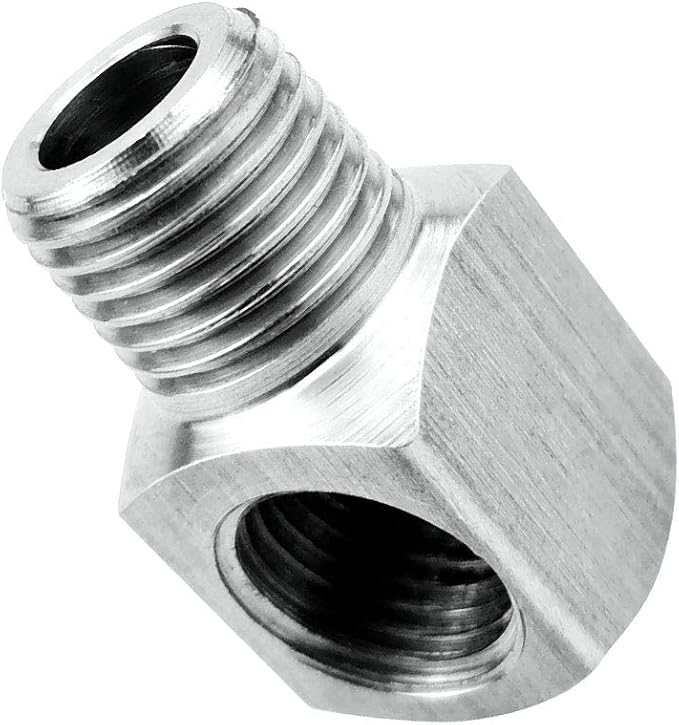 Beduan Stainless Steel Cast Pipe Fittings 90 Degree Barstock Street Elbow 1/4" NPT Male x 1/4" NPT Female Water Fuel Air