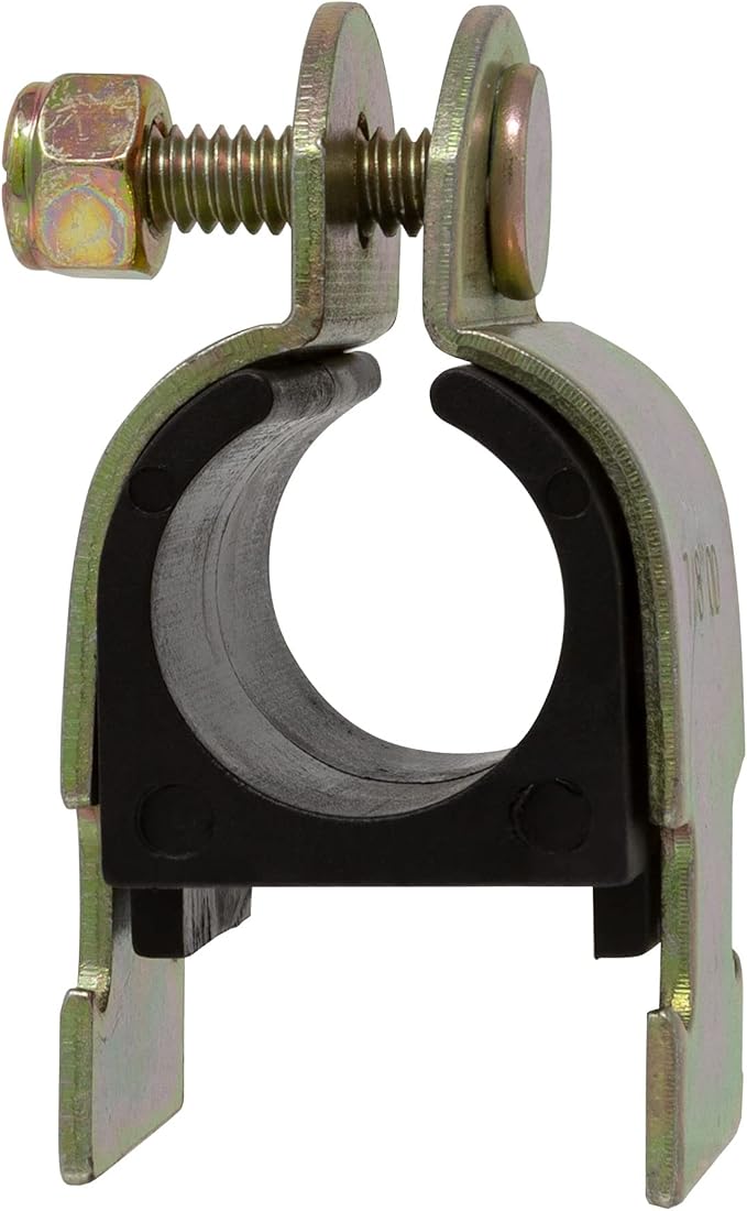 Rubber Cushion Strut Clamp 3/4" NOM (7/8" OD) for Mounting Copper Piping, PEX Pipe, CVPC Tubing to Strut Channels [5 Pack]