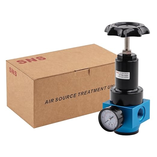 SNS Air Pressure Regulator Female Thread 3/4 NPT 0-500 PSI Adjustable, Bracket, with Gauge QTYH-N20