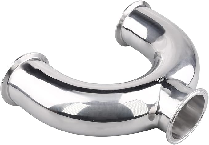 DERNORD 3 Way U Sanitary Ferrule Pipe Fittings Tri-Clamp Type Stainless Steel 304 (Pipe OD: 3 INCH)