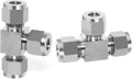 ChillWaves 304 Stainless Steel Tee Compression Tube Fitting, 3/8" OD x 3/8" OD x 3/8" OD Compression Union Connector(2-PACK)