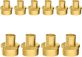 10-Pack PEX Fittings Niikappu 3/4" x 3/4" NPT Female Threaded Adapter, Brass Pex Crimp Adapters for PEX Pipes, ASTM F1807