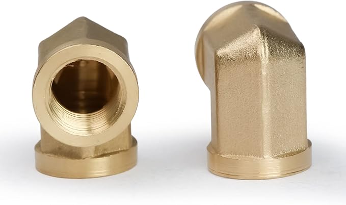 U.S. Solid 2pcs 90 Degree Barstock Street Elbow Brass Pipe Fitting 1/4" NPT Female Pipe to 1/4" NPT Female