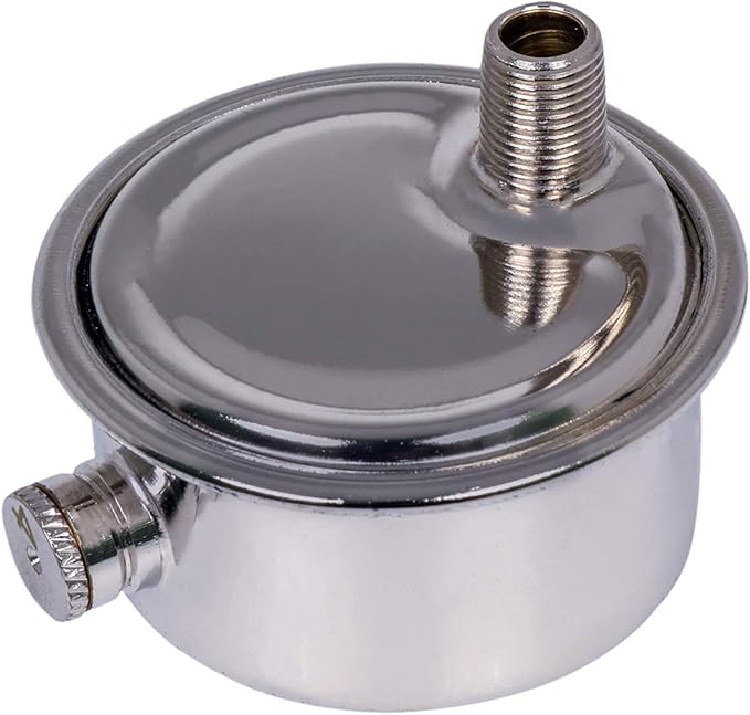 MIDLINE VALVE 1/8 Inch Air Vent No. 4 1/8" Angled Steam Air Vent, Radiator Air Valve, Chrome Plated