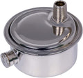 MIDLINE VALVE 1/8 Inch Air Vent No. C, 1/8" Angled Steam Air Vent, Radiator Air Valve, Chrome Plated