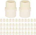 (50 Pack) EFIELD CPVC CTS Male Adapter Fittings, 1" Slip X 1" Male Thread,(CPVC035-5-50PCS)