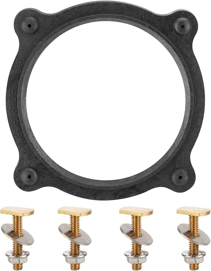 385310063 Floor Flange Seal and Mounting Kit Replacement for Dometic/Sealand Toilet, Marine and Travelers Toilets, SE341549 RV Toilet Seal Kit