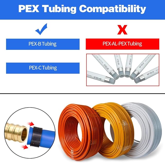 10 Pack Drop Ear Elbow Fittings, PEX 1/2" x 1/2" NPT Female Threaded Adapter Crimp Fitting, Brass, Full Port for PEX pipes in plumbing jobs