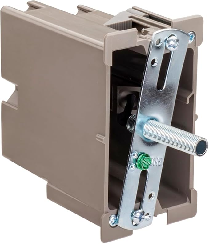 SmarToggle Single Gang Retrofit Wall Box – Old Work Electrical Box for Stud or No-Stud Mount | 1-1/2" Toggle Depth | Smart Device, Outlet, or Switch PC Wall Box | Rated 50 lbs Load