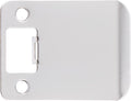 Round Corner Extended Lip Strike Plate, 2-1/4" x 2-1/2", (3" Overall Length), Polished Chrome by Stone Harbor Hardware