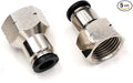 CEKER 3/8" Od x 1/2" NPT Female Thread Push to Connect Air Fittings, 5 Packs
